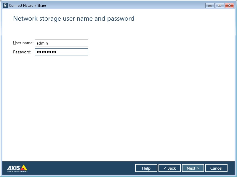 network storage username