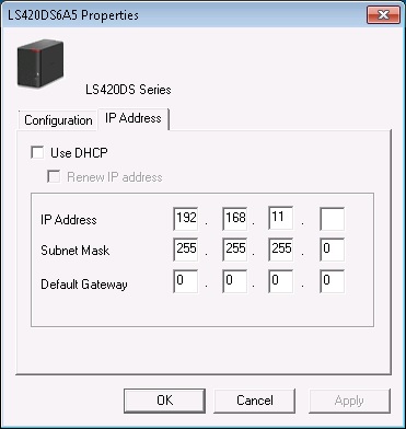LinkStation Properties