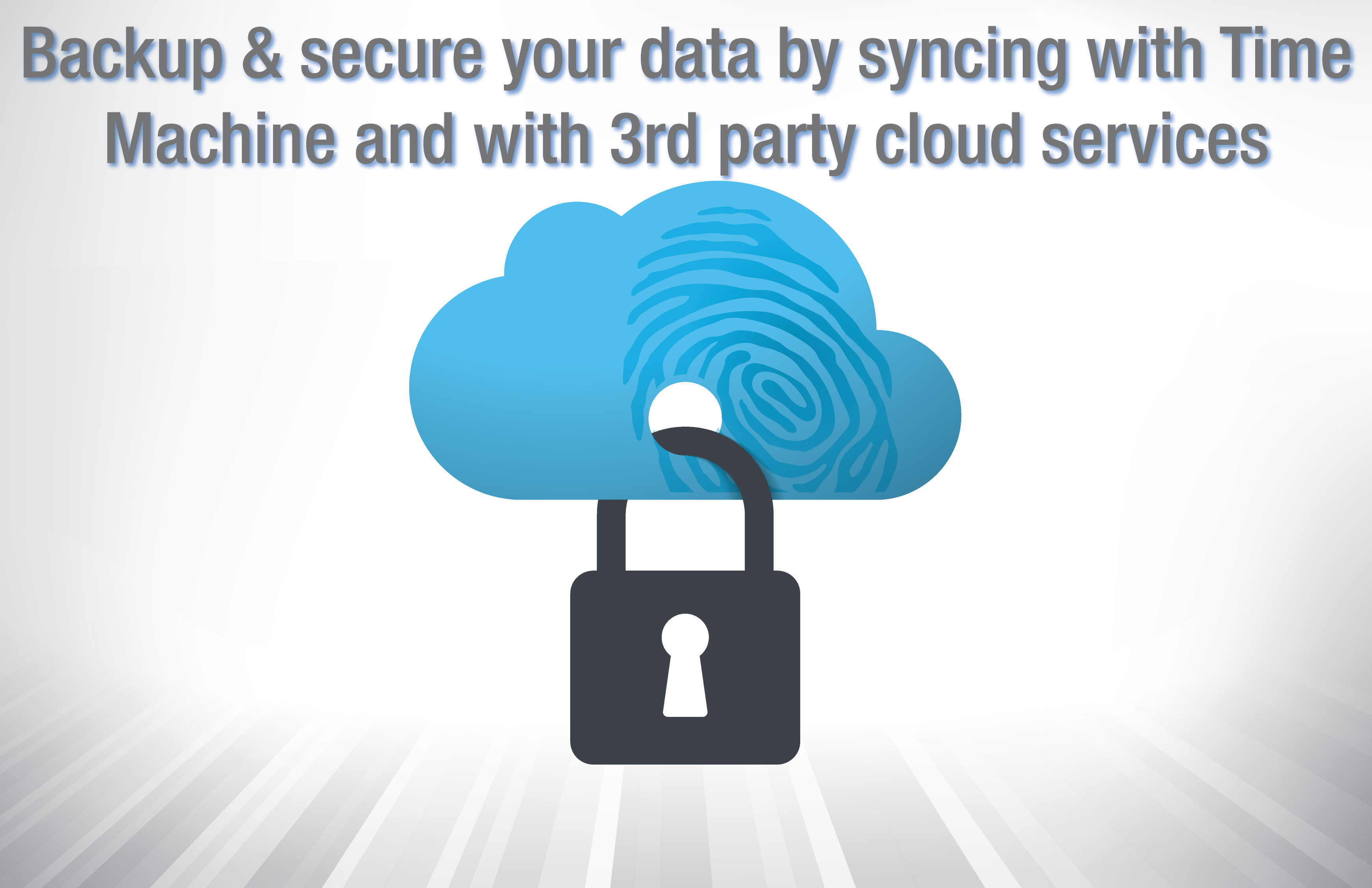 Man with beard browsing on computer and a blue round icon with easy and a thumbs up 