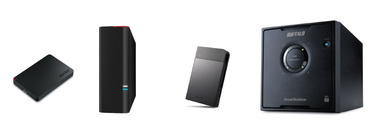 buffalo DAS direct attached storage product lineup ministation drivestation